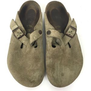 Birkenstock suede mules size 39